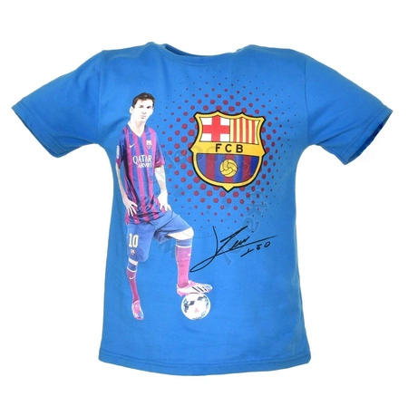 T-shirt dla dzieci z wizerunkiem piłkarza klubu FC Barcelona